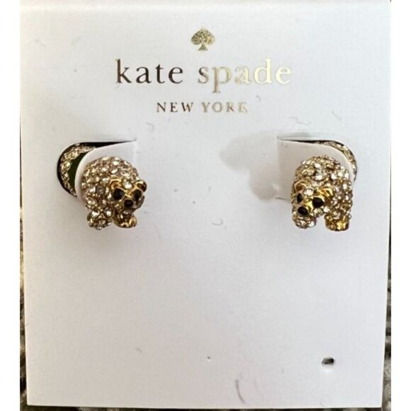Kate Spade Polar Bear Earrings Arctic Cold Comforts Collection NEW - Picture 3 of 4